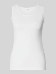 Top w kroju slim fit z okrągłym dekoltem od Christian Berg Woman - 1