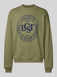 Sweatshirt mit Label-Print von Lacoste Grün - 42