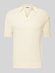 Strickshirt mit Polokragen und V-Ausschnitt von REVIEW - 35