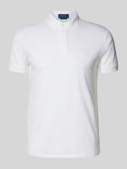 Custom Slim Fit Poloshirt mit Logo-Stitching Modell 'INTERLOCK' von Polo Ralph Lauren Weiß - 45