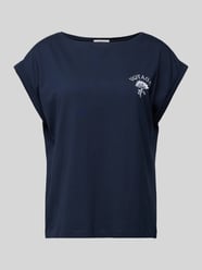 T-Shirt mit Label-Stitching von s.Oliver RED LABEL Blau - 34