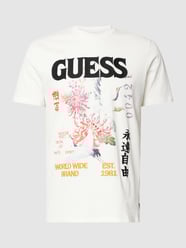 T-Shirt mit Label-Print Modell 'TOKYO' von Guess Weiß - 30