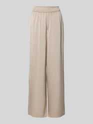 Hose mit weitem Bein und Ziersteinbesatz Modell 'Asaka' von mbyM Beige - 43