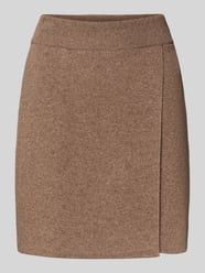 Ausgestellter Mini-Rock aus Baumwoll-Mix mit Woll-Anteil Modell 'DARLAA' von Armedangels Beige - 21