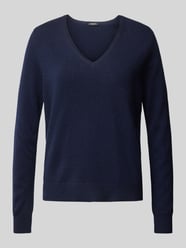 Kasjmier pullover met afgeronde V-hals van S.Marlon - 19