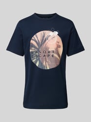 T-Shirt mit Motiv-Print von Tom Tailor Blau - 16