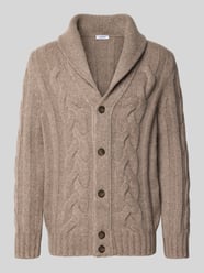 Strickjacke mit Knopfleiste von GRAN SASSO Beige - 28