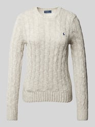 Strickpullover mit Zopfmuster Modell 'RAGG JULIE' von Polo Ralph Lauren Beige - 1