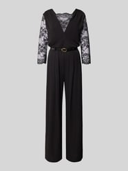 Regular Fit Jumpsuit mit Spitzenbesatz von Rinascimento - 6