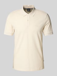 Slim Fit Poloshirt mit Label-Stitching Modell 'PALLAS' von BOSS - 11