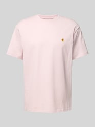 T-Shirt mit Logo-Stitching Modell 'CHASE' von Carhartt Work In Progress Pink - 26