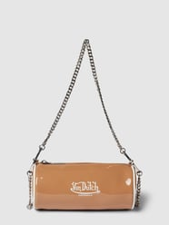 Handtas met labelprint, model 'LESLY' van Von Dutch Beige - 29