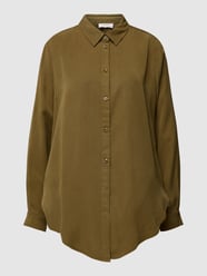 Jeansblouse van lyocell met kentkraag van s.Oliver RED LABEL Groen - 9