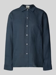 Regular fit linnen blouse met borstzak van Marc O'Polo - 6