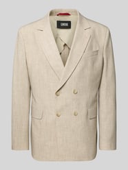 Slim fit colbert met viscose en klepzakken van CINQUE Beige - 31