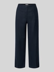 FREE/QUENT Tapered fit linnen broek met cargozakken, model 'Lava' in olijfgroen online kopen | P&C