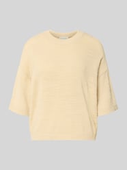 Strickshirt mit 1/2-Arm Modell 'Lauralynn' von MSCH Copenhagen Beige - 28