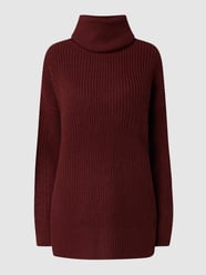 Rollkragenpullover mit Rippenstruktur Modell 'Sayla' von Vero Moda Bordeaux - 23