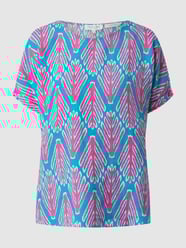Blusenshirt aus Leinen von Christian Berg Woman Blau / Türkis - 4