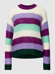 Strickpullover mit Streifenmuster von Marc O'Polo Grün - 8