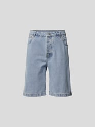 Jeansshorts mit Label-Patch von Drôle de Monsieur Blau - 2