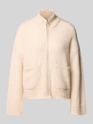 kardigan rozpinany o kroju regular fit z mieszanki wełny model 'SIA' od Selected - 15