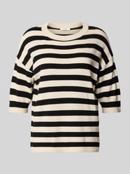 Gebreide pullover met ribboorden, model 'morla' van B.Young - 21