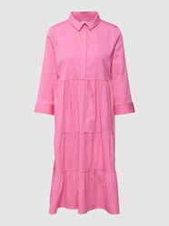 Midijurk met volantmouwen van Milano Italy Roze - 34