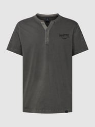 T-Shirt mit Streifenmuster von Lerros Grau - 34