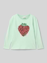 Regular Fit Langarmshirt mit Pailletten-Besatz von s.Oliver RED LABEL - 8