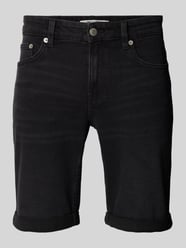 Szorty jeansowe o kroju regular fit z mieszanki bawełny od Only & Sons - 9