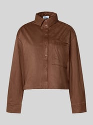 Bluzka koszulowa o kroju loose fit z Brustasza od s.Oliver RED LABEL - 16