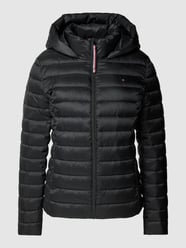 Steppjacke mit Kapuze und Label-Stitching von Tommy Hilfiger Schwarz - 43