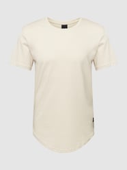 T-shirt met labelpatch, model 'MATT' van Only & Sons Wit - 21