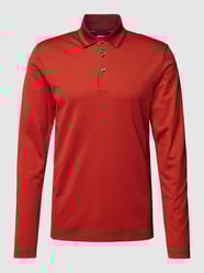 Poloshirt mit Strukturmuster Modell 'Pleins' von BOSS Rot - 32