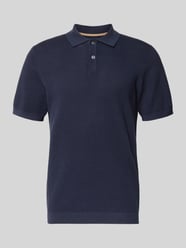 Slim Fit Poloshirt mit Strukturmuster von Christian Berg Men - 39