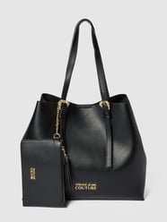 Shopper met labelapplicatie van Versace Jeans Couture Zwart - 1
