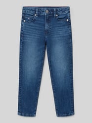 Jeansy o kroju straight fit z mieszanki bawełny od Tommy Hilfiger Kids - 15