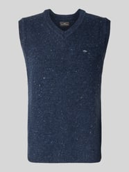 Gebreide spencer van wolmix met V-hals, model 'Donegal' van Fynch-Hatton - 2