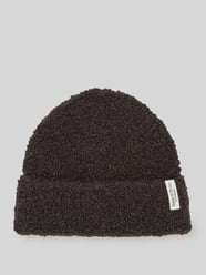 Mütze mit Label-Schriftzug aus Schurwolle von Marc O'Polo - 30