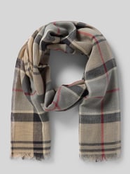 Szalik z mieszanki bawełny i lnu model 'WELTON' od Barbour - 15