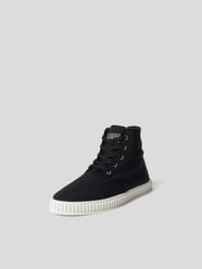 High-Top-Sneaker mit Patch von Maison Margiela Schwarz - 48