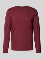 Regular fit shirt met lange mouwen en labelstitching van Polo Ralph Lauren Bordeaux - 21