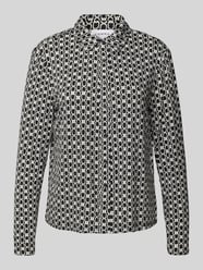 Blusenshirt aus Viskose-Elasthan-Mix mit Knopfleiste von comma - 44