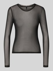Slim Fit shirt met lange mouwen met ronde hals model 'LOVA' van VERO MODA - 36