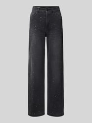 Straight Fit Jeans aus Baumwoll-Mix mit Allover-Strasssteinbesatz von Marc Cain - 23