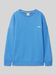 Oversized Sweatshirt mit gerippten Abschlüssen von Boss - 24