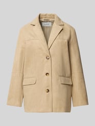 Marynarka w kroju regular fit o wyglądzie skóry model 'APALA' od b.young - 11