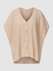 Gebreid jack in mouwloos design van Christian Berg Woman Bruin - 48