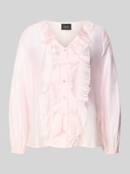Bluzka o kroju regular fit z mieszanki lyocellu od s.Oliver BLACK LABEL Fuksjowy - 11